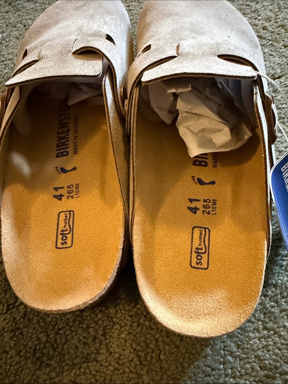 Birkenstock Boston Soft Footbed Taupe - Picture 3 of 5